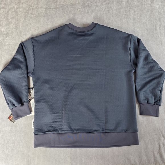 Obermeyer Explorer Tech Crew Sweater Mens M Polartec Power Air Blue Nights NWT - Picture 3 of 14